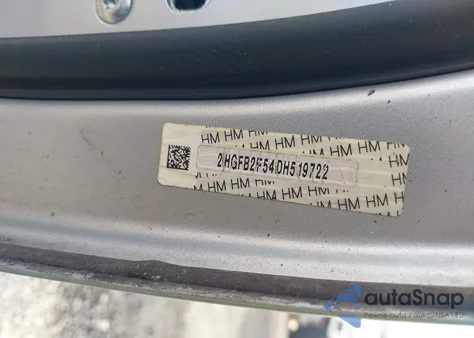 2013 Honda Civic Lx from USA, damaged, VIN 2HGFB2F54DH519722
